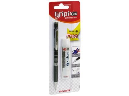 PORTAMINA 0.5MM MON-AMI GRIPIX + TUBO MINA 0.5 HB