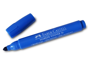 MARCADOR PERMAN.AL AGUA FABER WINNER 56 P.RED.AZUL