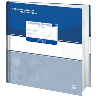 LIBRO REGISTRO DE MATRICULA BUHO N2009 70 HOJAS