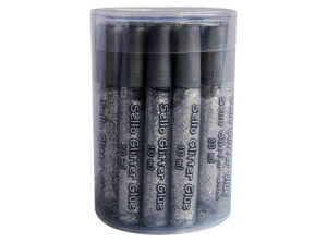 ADHESIVO GLITTER GLUE 25UD 10 ML PLATEADO