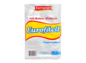 BOLSA MULTIUSO 25 X 38 CM EUROFACIL 100 UN.