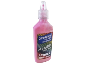 PINTURA DIMENSIONAL METALICA ROSADA 35ML