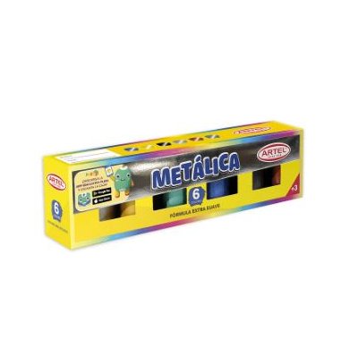 Témpera Artel Metálica 15 ml 6 Colores