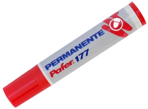 MARCADOR PERMAN.PAFER 177 PTA.RED. ROJO