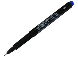 MARCADOR DE CD FABER 421-S 0.6 AZUL