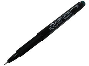 MARCADOR DE CD FABER 421-S 0.7 VERDE