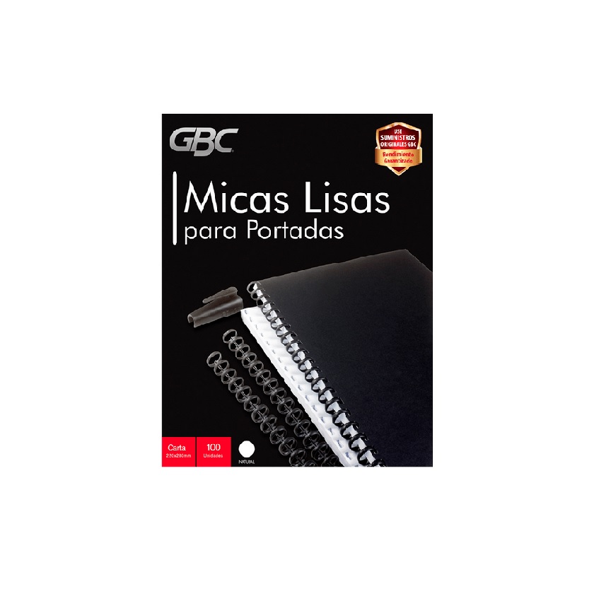Mica para Encuadernar Ibico Natural Carta Lisa 100 Unidades