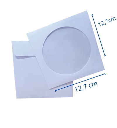 SOBRE PARA CD TEKNOFAS 12.5X12.5 VENTANA