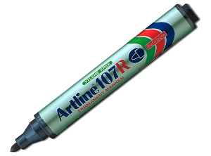 MARCADOR ARTLINE 107R P.RED. RECARGABLE AZUL