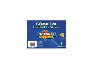 GOMA EVA PLIEGO BLANCA 40 X 60 X 1 UDS