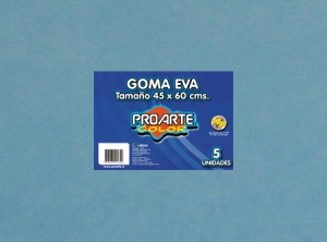 GOMA EVA PLIEGO CELESTE 40 X 60 X 1 UDS