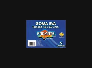 GOMA EVA PLIEGO NEGRO 40 X 60 X 1 UDS