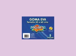 GOMA EVA PLIEGO ROSADO 45 X 60 X 1 UNID
