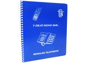 LIBRETA MENSAJE TELEF.-Y DEJO DICHO QUE-J.S. 50 HJ