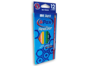 LAPIZ COLOR 12UN. LARGO PAX HEXAGONAL