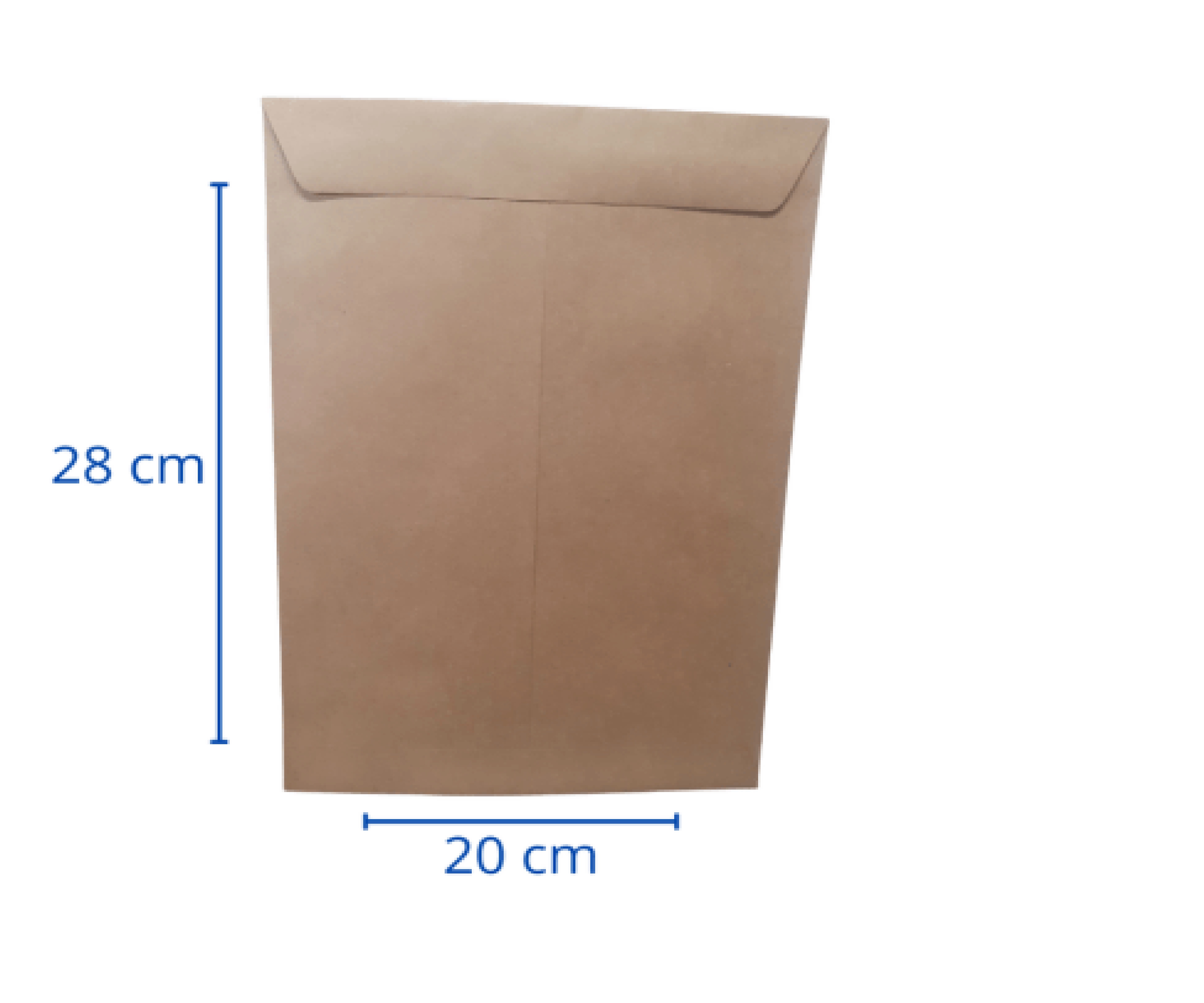 Sobre Saco Teknofas 1/2 Oficio 20x28 70 g Café 50 Unidades