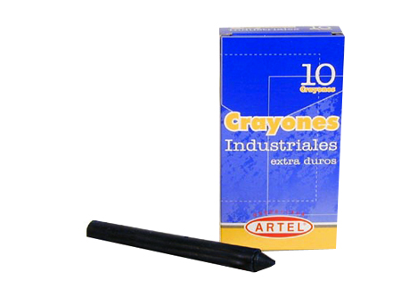 CRAYONES INDUSTRIALES ARTEL 10UN.NEGRO