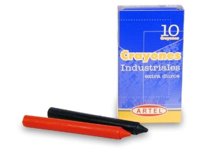 CRAYONES INDUSTRIALES ARTEL 10UN.ROJO