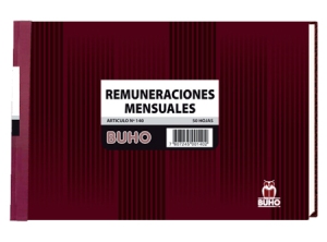 LIBRO REMUNER.MENSUAL SIMPLE BUHO 140