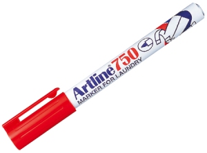 MARCADOR ROPA ARTLINE 750 ROJO