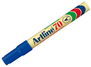 MARCADOR ARTLINE 070 AZUL PUNTA REDONDA