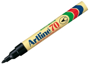 MARCADOR ARTLINE 070 NEGRO PUNTA REDONDA