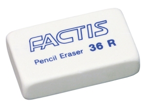 GOMA BORRAR FACTIS 36R (MIGA) CAJA X 36 UNIDADES