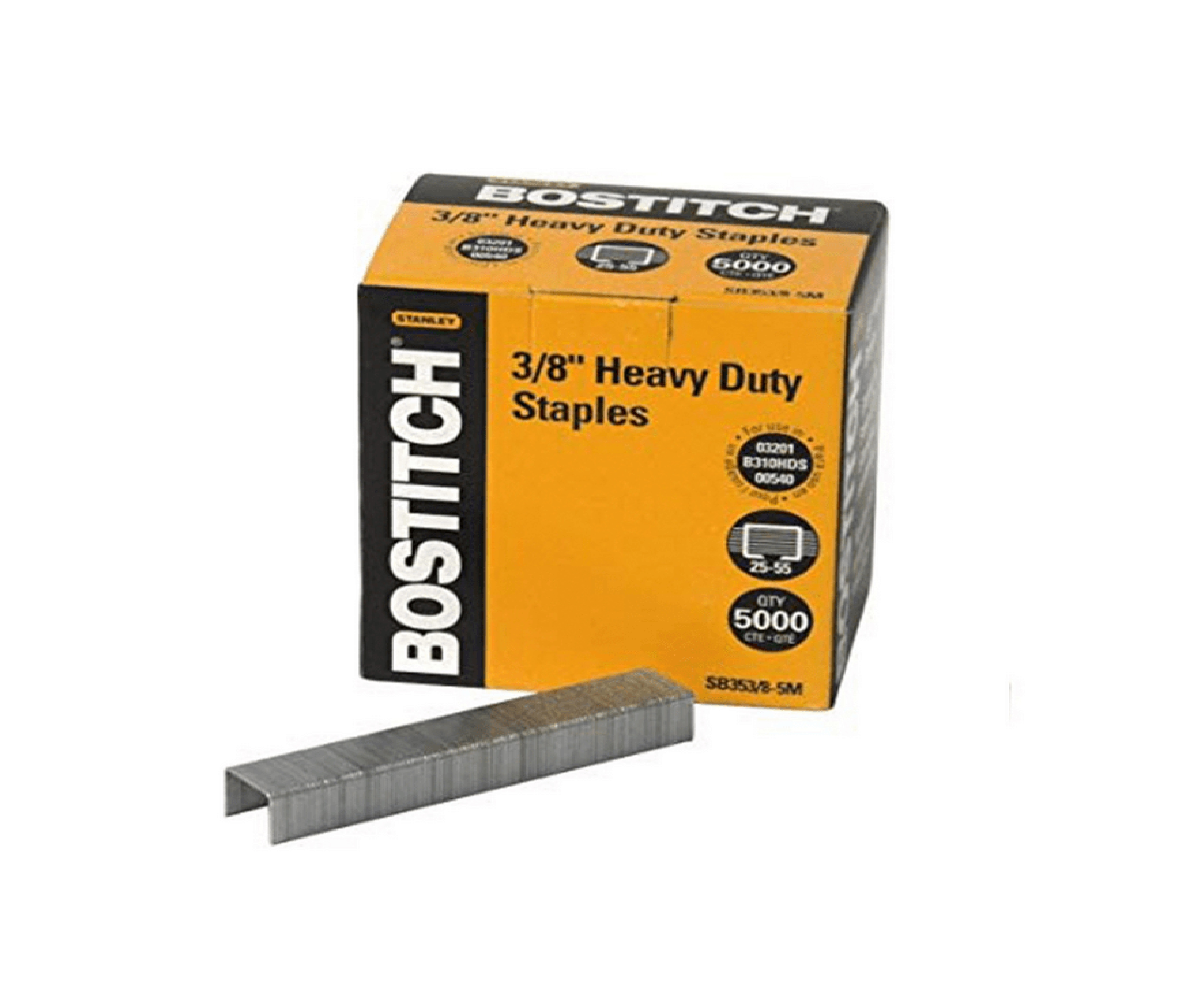 CORCHETES BOSTITCH SB-35 3/8 CAJA DE 5000 UNIDADES