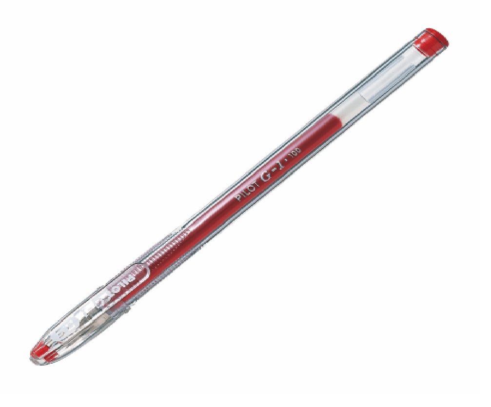 Bolígrafo Gel Pilot Roll Ball G-1 Recargable 0.5 mm Rojo