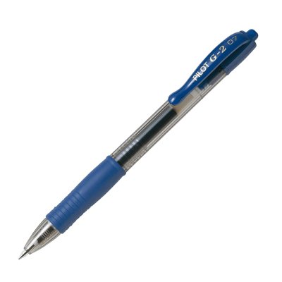Bolígrafo Gel Pilot Roll Ball G-2 Retráctil 0.7 mm Azul