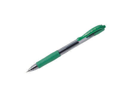 BOLIGRAFO PILOT ROL BALL G-2 0.7 VERDE RETRACTIL
