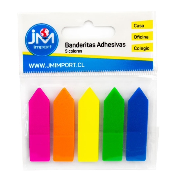 BANDERAS 5 COLORES125 UNDS. 25010208(96-1152)