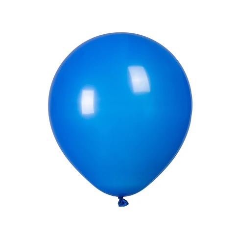 GLOBOS DE LATEX AZUL 50PCS 25CM