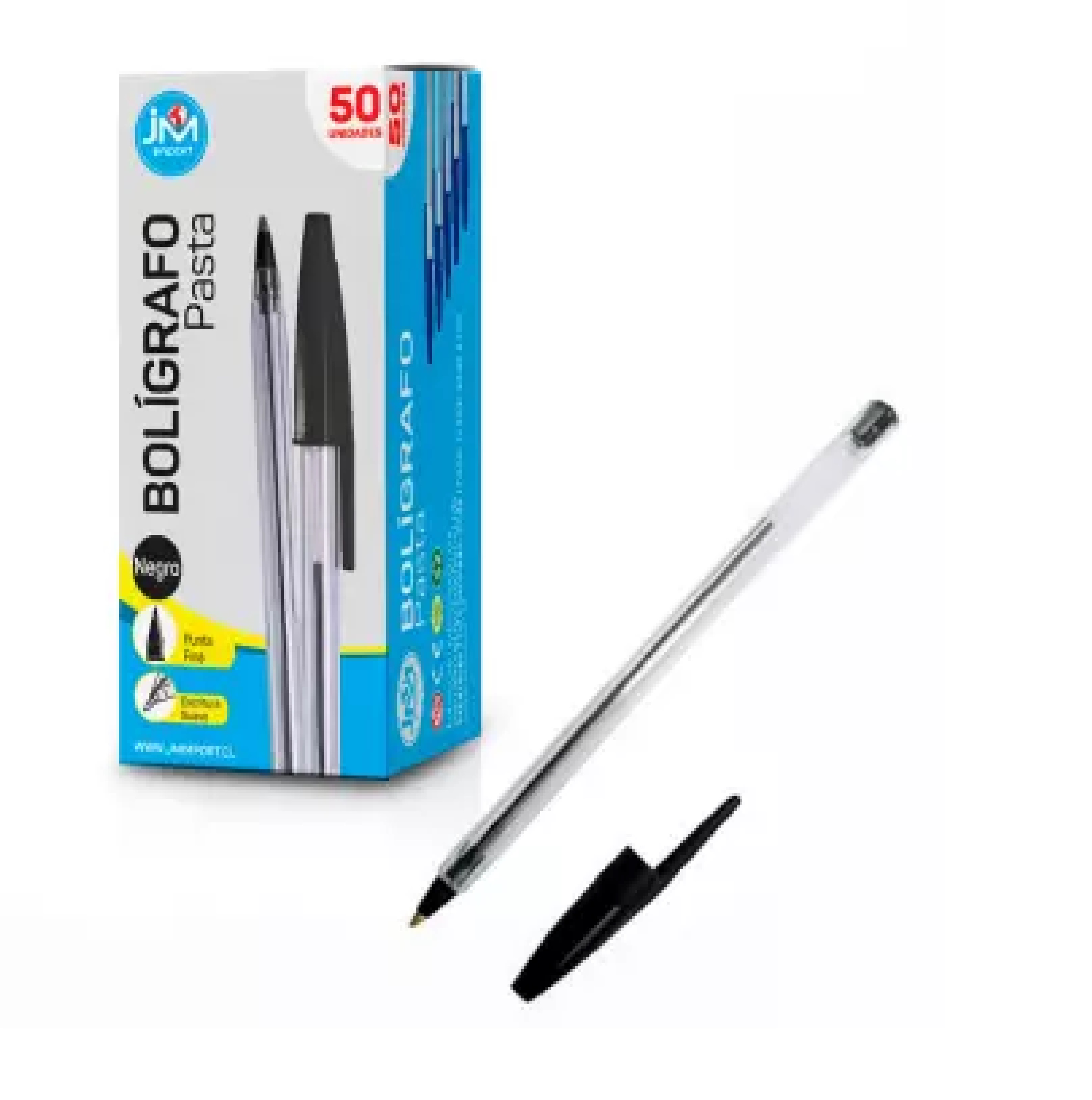 BOLIGRAFO PASTA NEGRO P/FINA (50-1000)