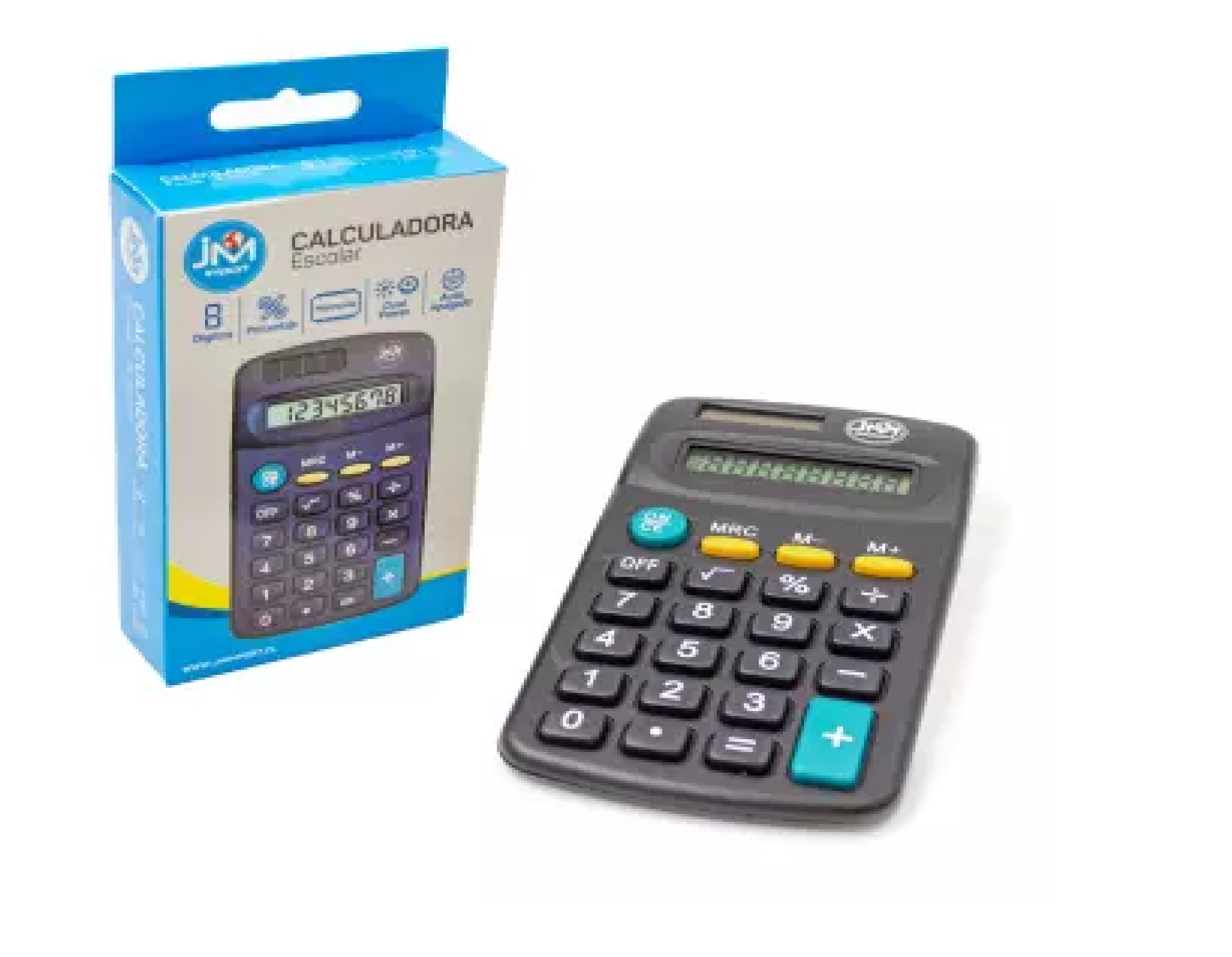 CALCULADORA ESCOLAR 8 DIG. DUAL POWER (80-160)