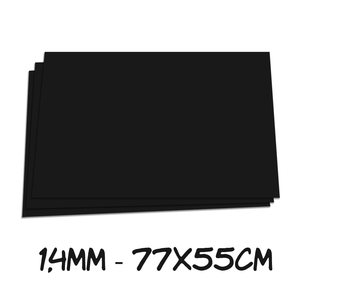 CARTON PIEDRA COLOR NEGRO 55X77 CM