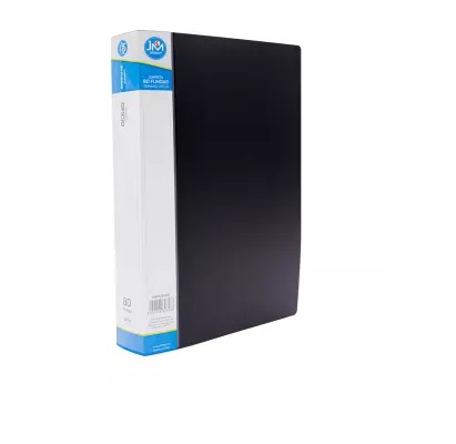 CARPETA C/ 80 FUNDAS OFICIO NEGRA US-80A (6-12)