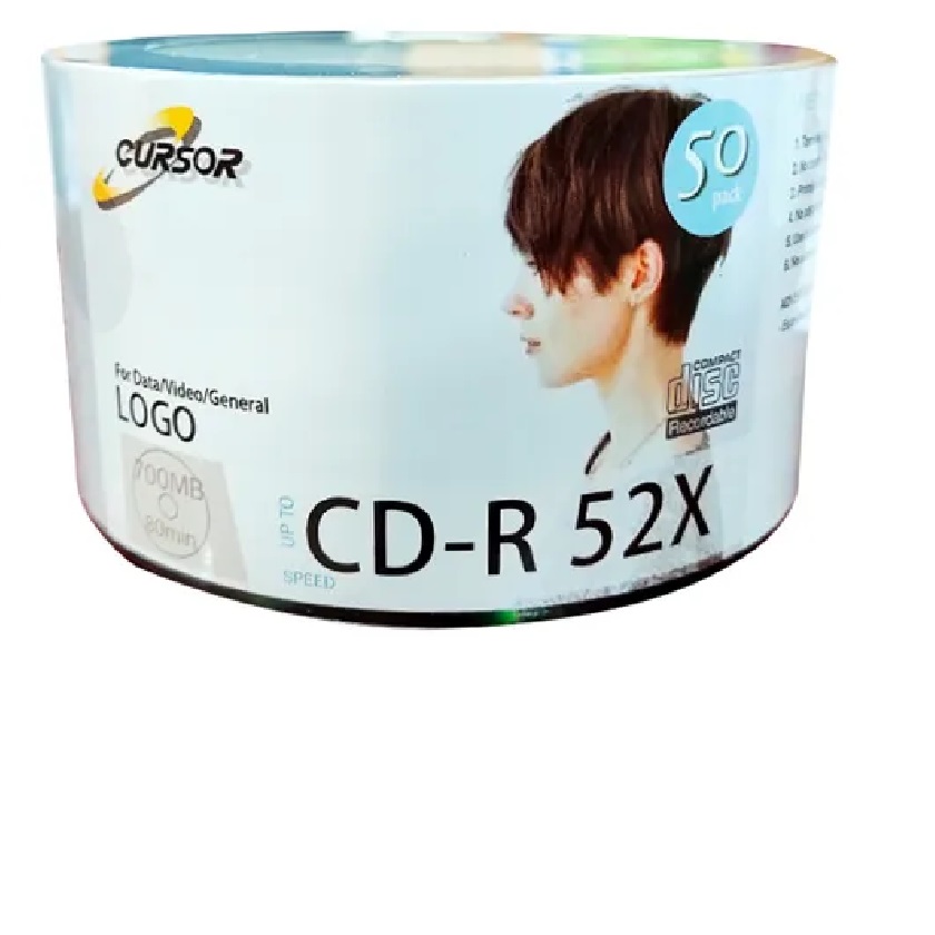 CD-R 52X700 MB LOGO 50 UNID C/U CURSOR