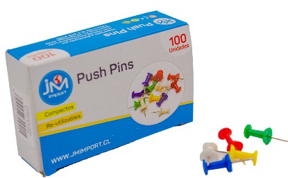 PUSH PINS 100 UNIDADES (12-288)