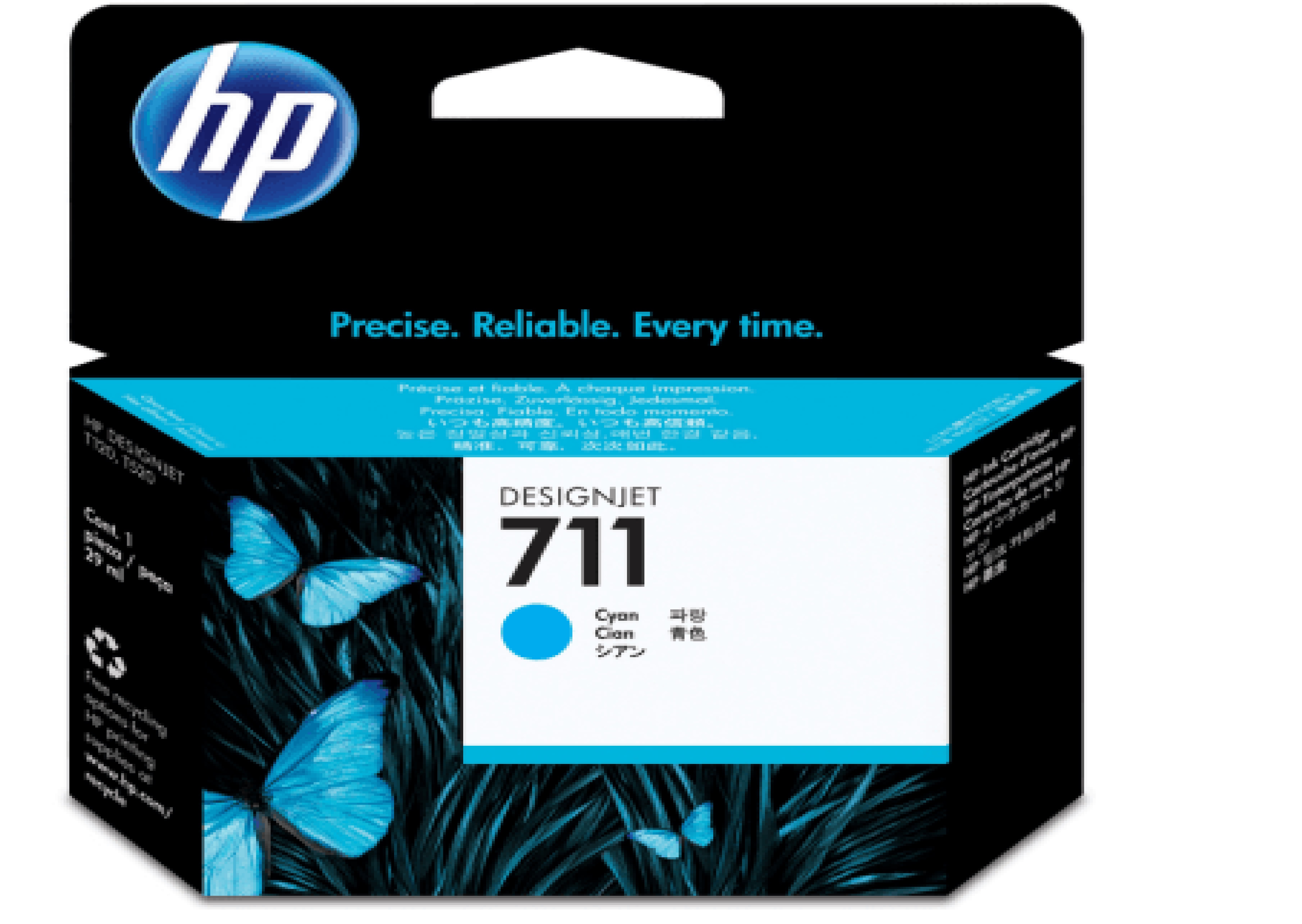 Cartucho de tinta HP 711 Cian Original (CZ130A)