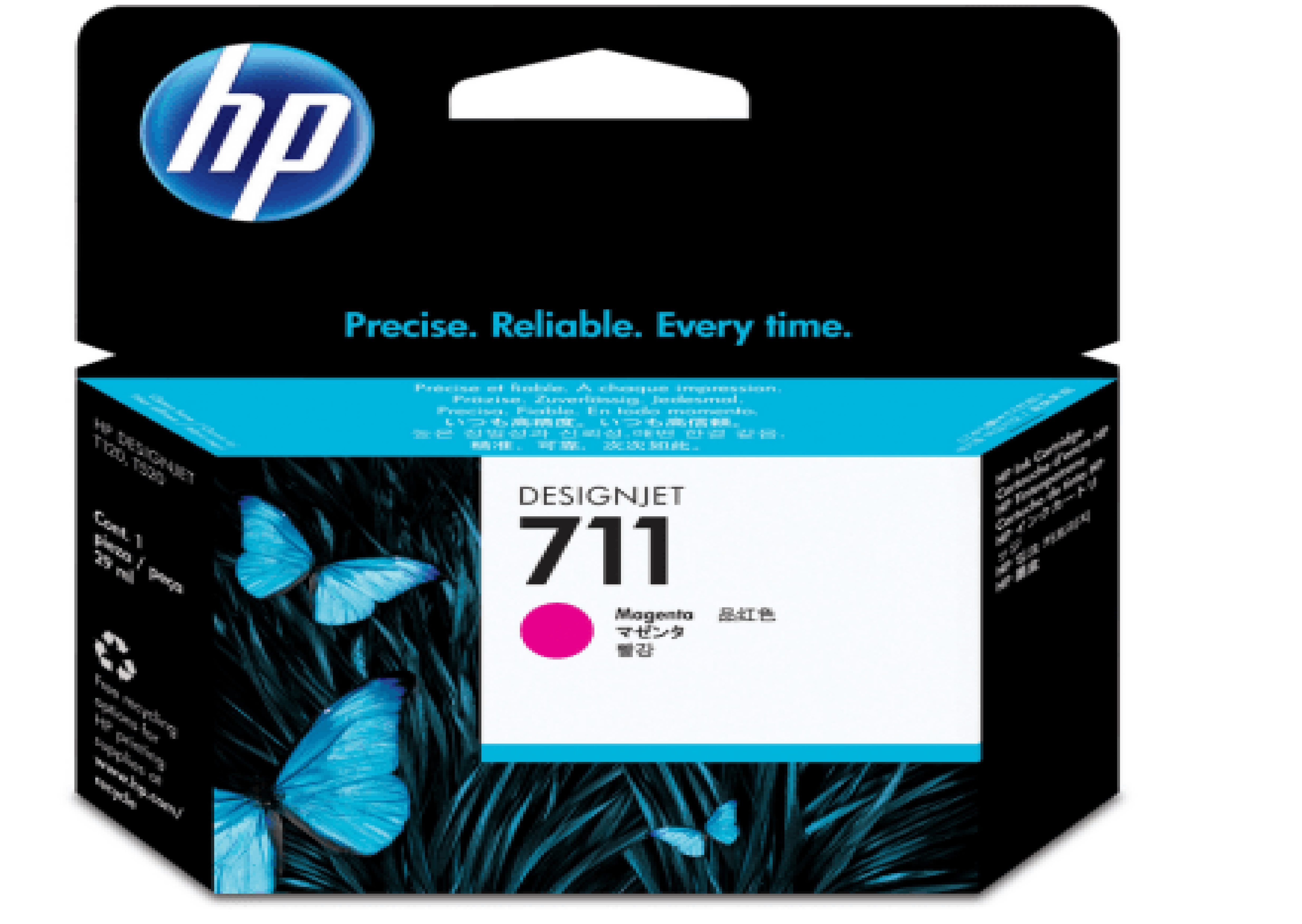 Cartucho de tinta HP 711 Magenta Original (CZ131A)