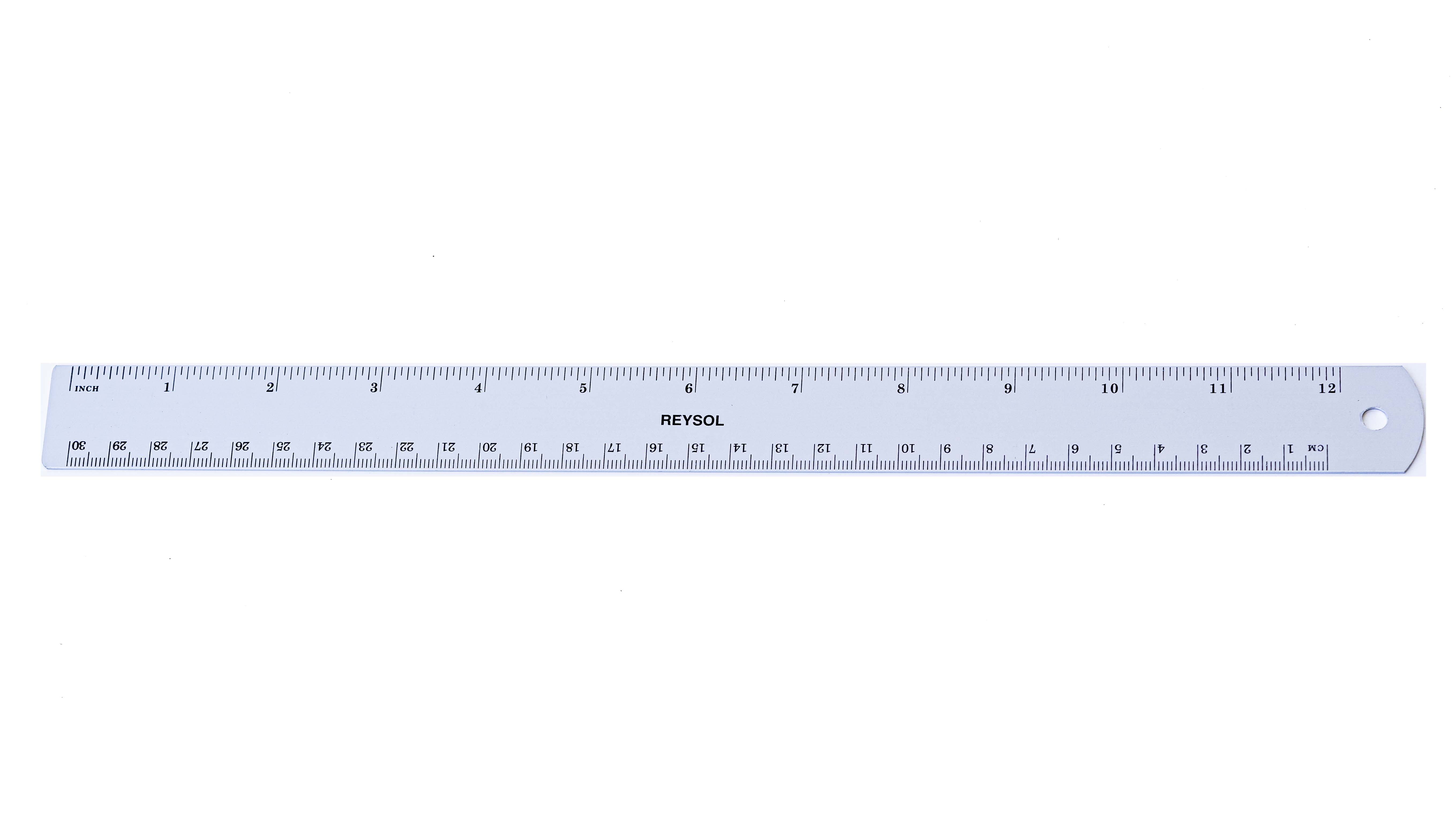REGLA METALICA 30 CM 12 PULGADAS REYSOL PRECIO X UNIDAD