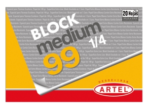 BLOCK DIBUJO 99 1/4 ARTEL 37.50X53 CMS.
