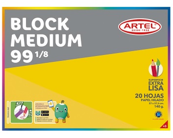 Block de Dibujo Artel 99 1/8 Medium 20 Hojas