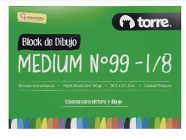 Block de Dibujo Torre Imagia 99 1/8 Medium 20 Hojas