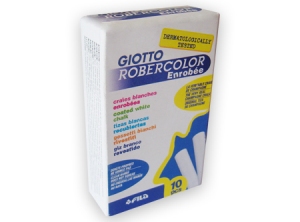 TIZA BLANCA 10 UND. GIOTTO ENROBE BARNIZ