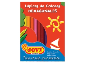 LAPIZ COLOR 12UN. LARGO JOVI HEXAGONAL