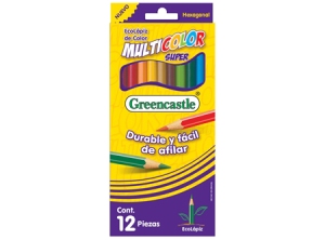 LAPIZ COLOR 12UN. LARGO GREENCASTLE