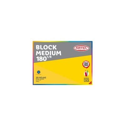 Block de Dibujo Artel 180 1/8 Medium 20 Hojas