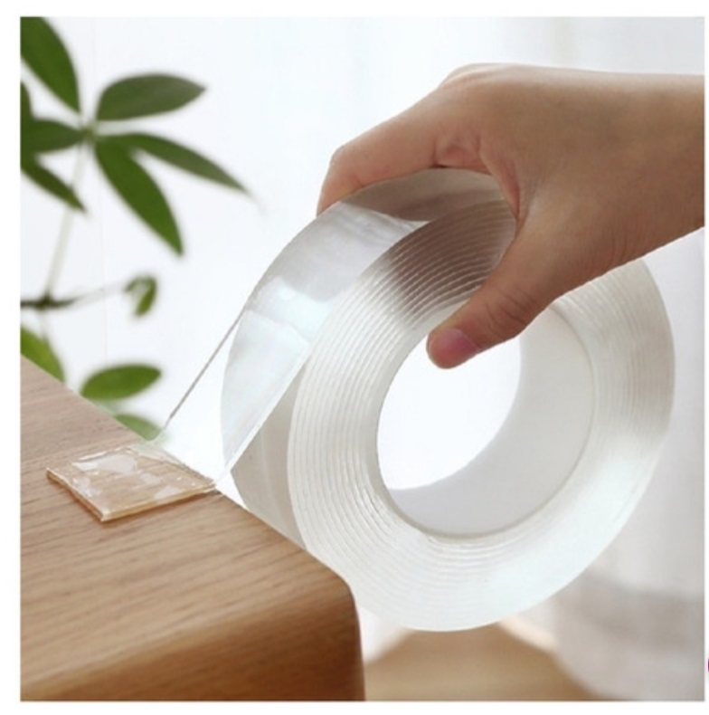 CINTA DOBLE CONTACTO TRANSPARENTE ADHESIVA 3 MTS X 3 CMS